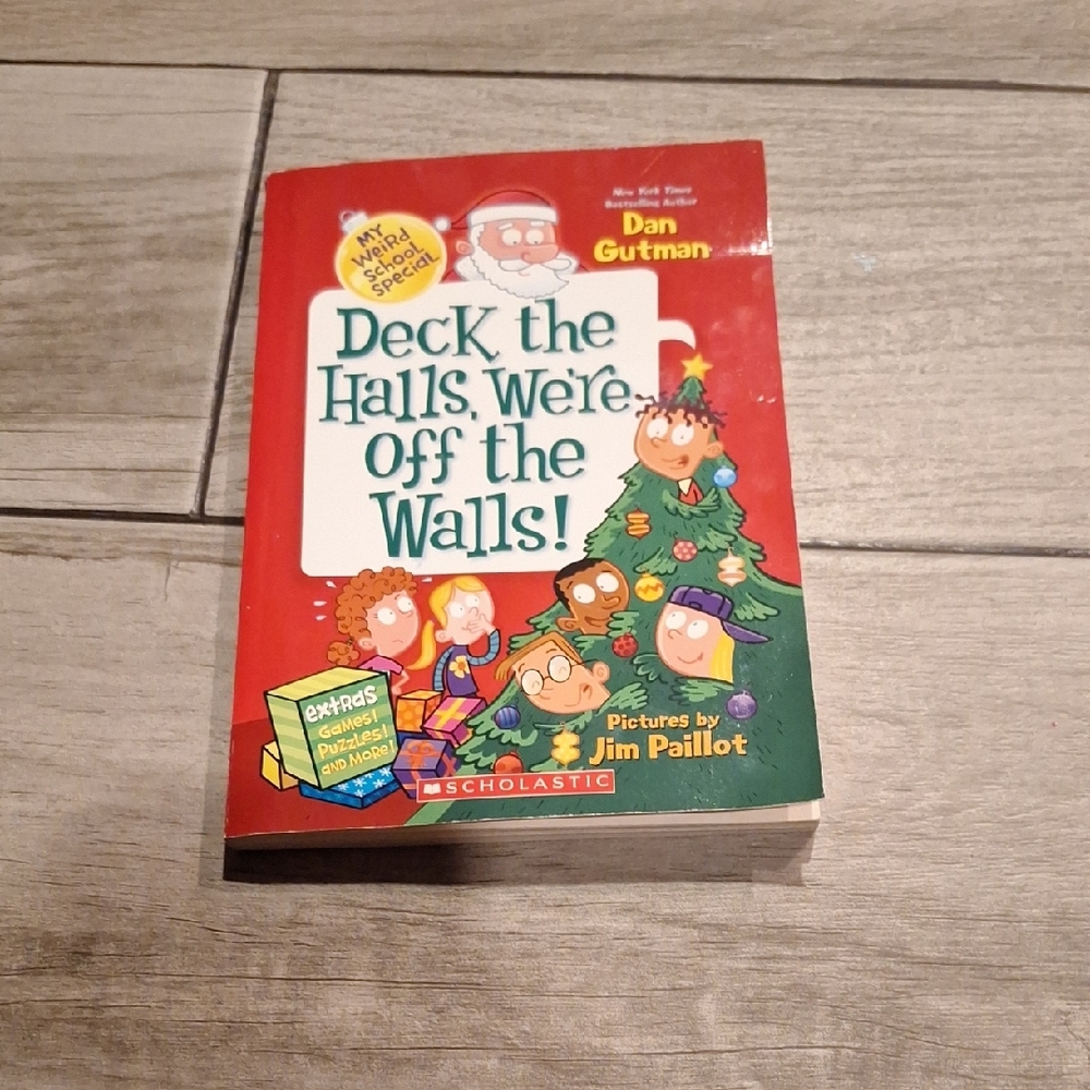 🦔Deck the Halls, We're Off the Walls! Book by Dan Gutman🍍